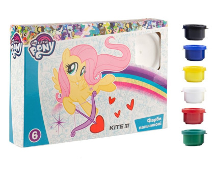 Фарби пальчикові 6 кол Kite My Little Pony LP19-064 - 35мл