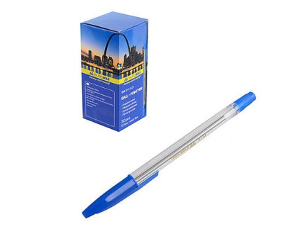 Ручка кулькова BuroMax (Корвіна) ВМ.8117-01 - синя