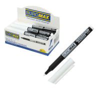 Маркер перманентний BM.8708-12 BuroMax 1-2мм - білий