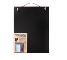 Дошка для крейди А2 чорна - 7шт крейди + серветка
