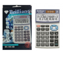 Калькулятор Brilliant BS-10USB - сірий