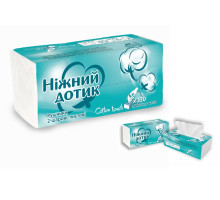 Рушник V-V 2-х слойний 130шт Ніжний дотик - білі
