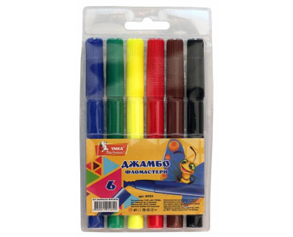 Фломастери 6кол Jumbo Умка ФЛ43