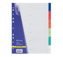 Індекс-розділювач сторінок А4 цифровий (1-6) BuroMax ВМ.3210 - 6арк