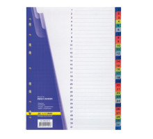 Індекс-розділювач сторінок А4 цифровий (1-31) BuroMax ВМ.3216 - 31арк