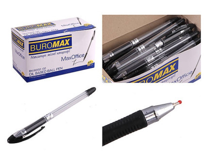 Ручка масляна MaxOFFICE BM.8352-02 - чорна
