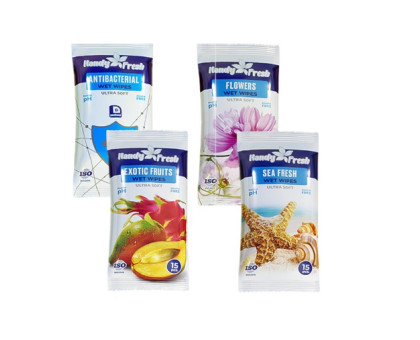 Серветки вологі Handy Fresh - 15шт