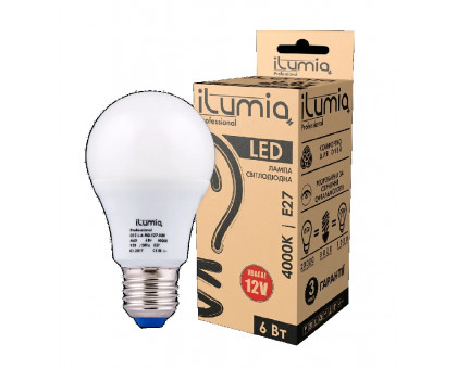 Лампочка Ilumia LED E27 6W 12V