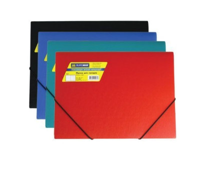 Папка на гумках А4 BuroMax 3913-99 - асорті