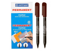 Маркер перманентний 2846 Centropen 1мм - коричневий