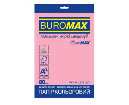 Папір кольоровий А4 80 Neon+Intensive Mix BuroMax 10кол - 20арк