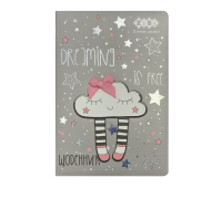 Щоденник шкільний  В5, 48 арк., тверд. обл., шт.шкіра/поролон, сірий, KIDS Line ZB.13216-09