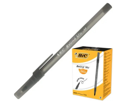Ручка кулькова Round Stic Classic BIC - чорна