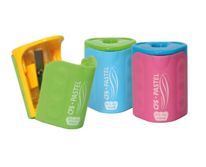 Гострилка з контейнером Economix Pastel CF.40666