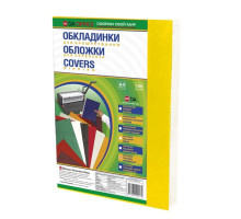 Обкладинка для брошурувальника пластикова А-4 180мк 100шт DA Delta Color - жовта