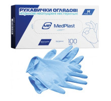 Рукавиці нітрилові MedPlast M - 100шт