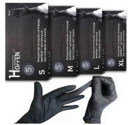 Рукавиці нітрилові HOFFEN Black М - 100шт (50пар)