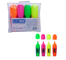 Маркер текстовий в наборі 8904-84 BuroMax асорті - 4кол