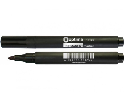Маркер перманентний O16125 OPTIMA 2-3 мм-  чорний