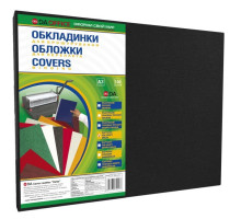 Обкладинка для брошурувальника картонна А-3 230мк 100шт DA Delta Color - чорна