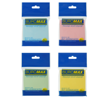 Папір клейкий 76*76мм 100арк BuroMax NEON ВМ.2312-98 - асорті