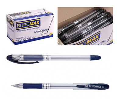 Ручка масляна MaxOFFICE BM.8352-01 - синя