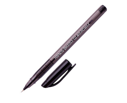 Ручка масляна BuroMax ВМ.8353-02 - чорна