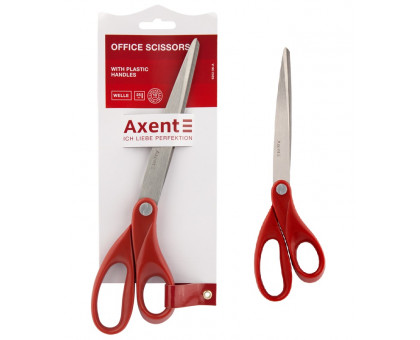 Ножиці 25см Axent Welle 6203-06-A - червоні