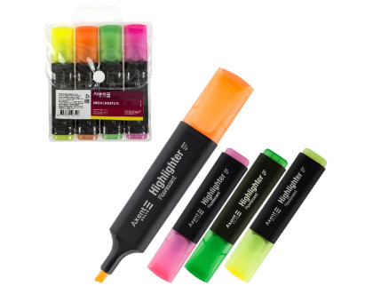 Маркер текстовий в наборі D2501-40 Highlighter асорті - 4кол