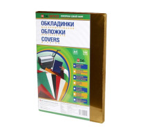 Обкладинка для брошурувальника пластикова А-4 180мк 100шт DA Delta Color - коричнева
