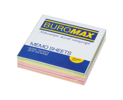 Папір для бокса Buromax ЛЮКС ЗЕБРА 90х90х20мм не склеєний BM.2259