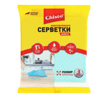 Серветки вологопоглинаючі (целюлозні) Chisto 16*16см - 3шт