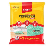 Серветки вологопоглинаючі (целюлозні) Chisto 16*16см - 5+1шт
