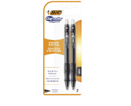 Ручка гелева авт. Gel-ocity Original 2шт в блістері BIC - чорна