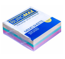 Папір для бокса 80*80*30мм Color BuroMax ВМ.2272 - проклеєний