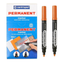 Маркер перманентний 8566 Centropen 2мм - помаранчевий