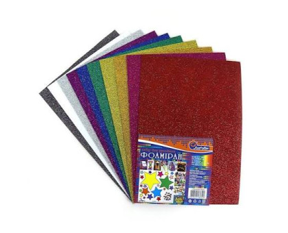 Фоаміран  EVA 1.7± 0.1MM "Фіолетовий" IRIDESCENT HQ A4 (21X29.7CM) 10PC / OPP 17IA4-7106