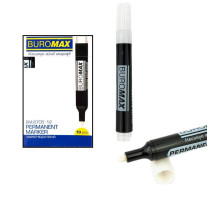 Маркер перманентний BM.8705-12 BuroMax 1-4мм - білий