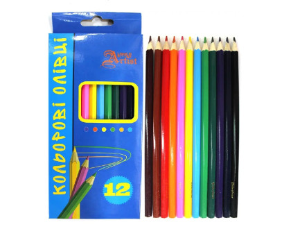 Олівці кольорові 12кол Little Artist 081960