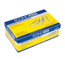 Скріпки 78мм (50шт) круглі нікельовані Economix Е41011