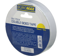 Стрічка клейка двостороння 18*10 BuroMax BМ.7504