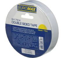Стрічка клейка двостороння 18*10 BuroMax BМ.7504