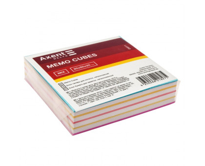 Папір для бокса 80*80*20мм MIX Axent D8011