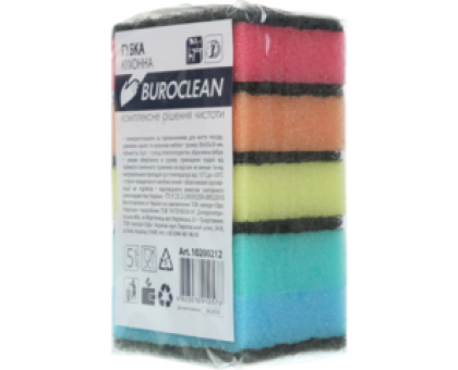 Губка кухонна 5шт BUROCLEAN 80*50мм 10200212